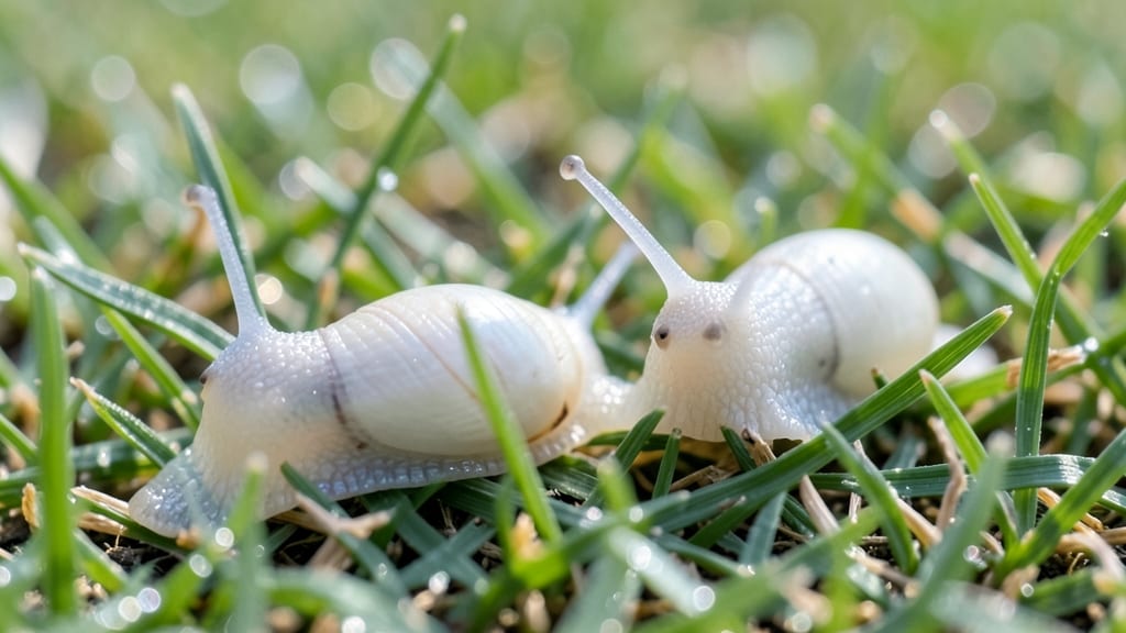 White Snails in Lawn: Boiling Water Blowout for Instant Removal