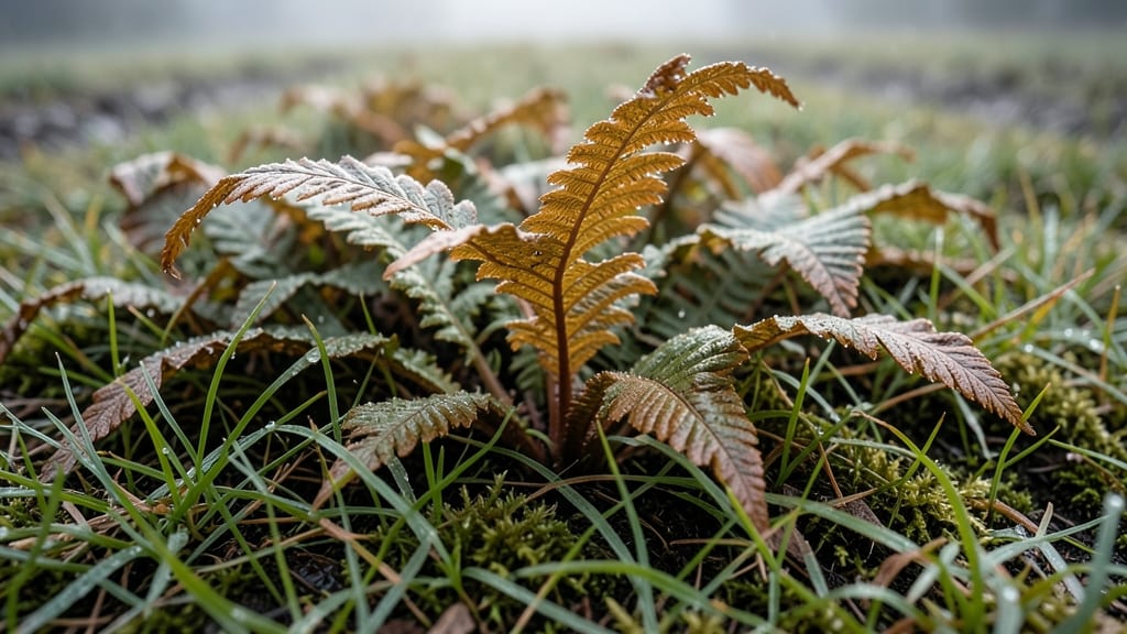 Cinnamon Fern with Broad Leaf Fronds