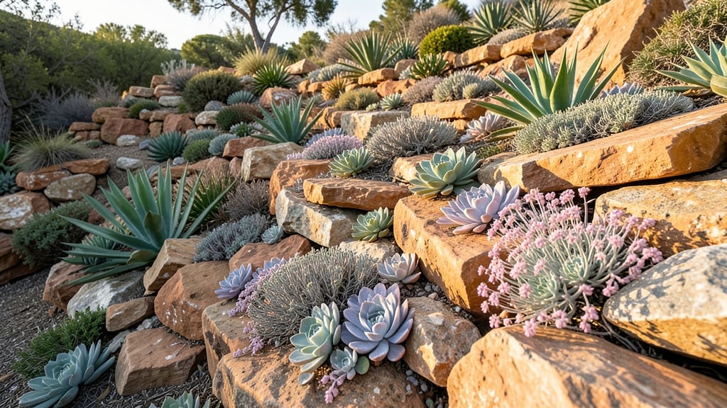Rock Gardens with Native Succulents