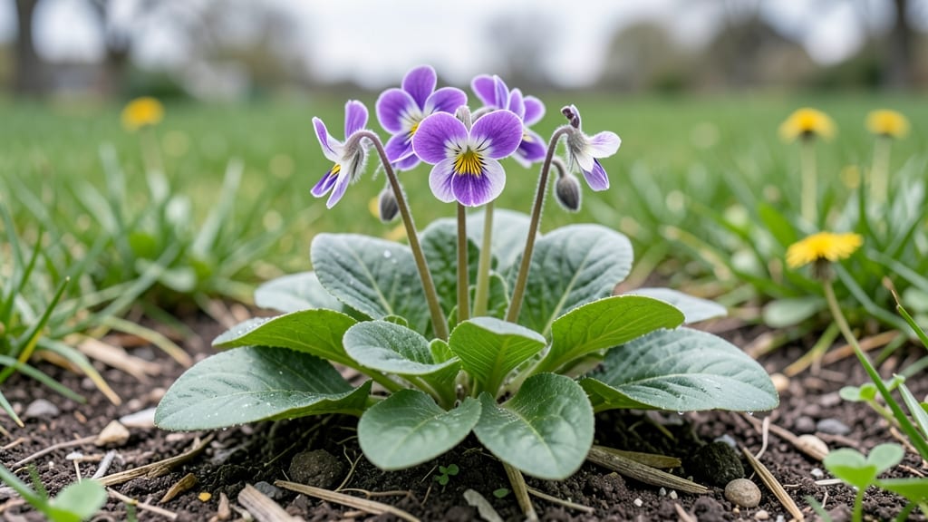 Little Purple Flowers in Lawn: Clovers' Natural Beauty That Boosts Soil