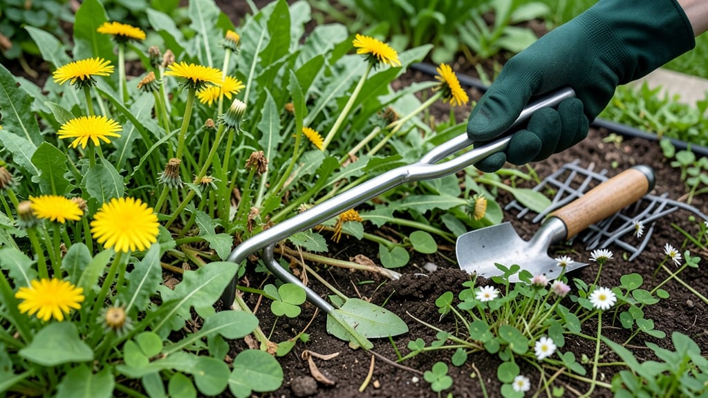Sticker Weeds in Lawn: Vinegar-Pull Combo That Vanishes Roots