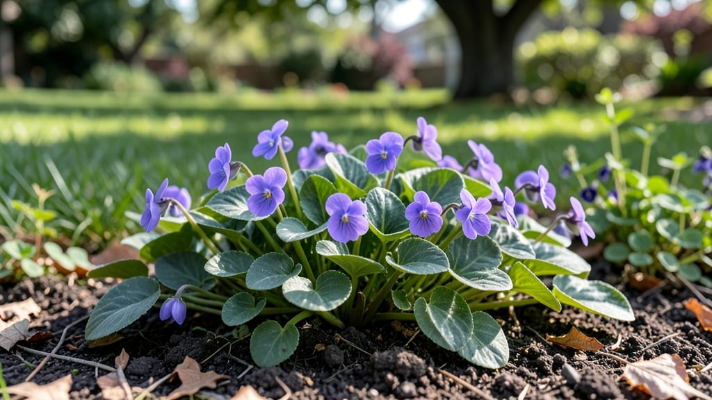 Tiny Purple Flowers in Lawn: Bold Ground Cover That Thrives in Shade