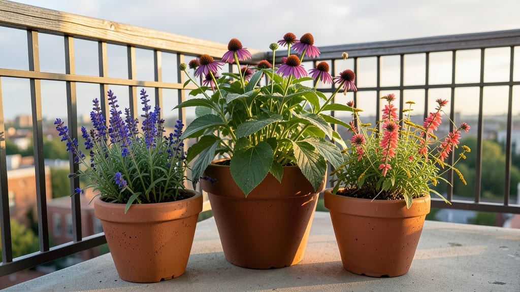 Pollinator-Friendly Potted Container Garden