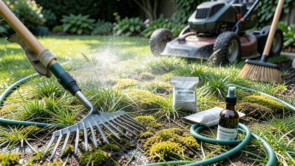 Moss Removal in Lawns: Steam-Powered Eradication in 30 Minutes