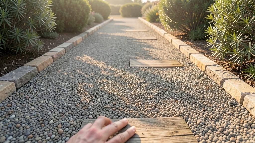 Pea Gravel or Crushed Stone Pathways