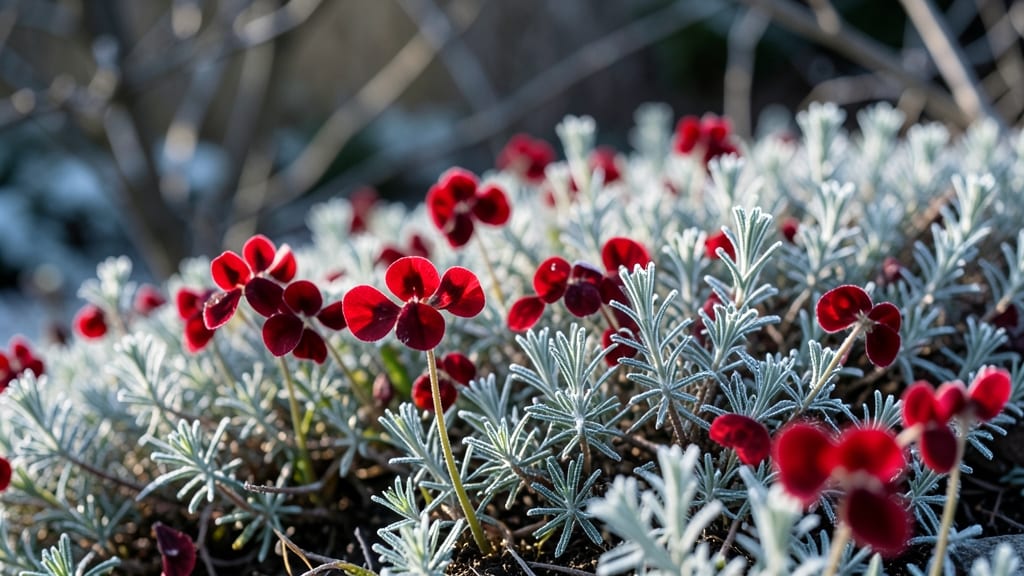 Winter Interest With Crimson Clover And Winter Thyme
