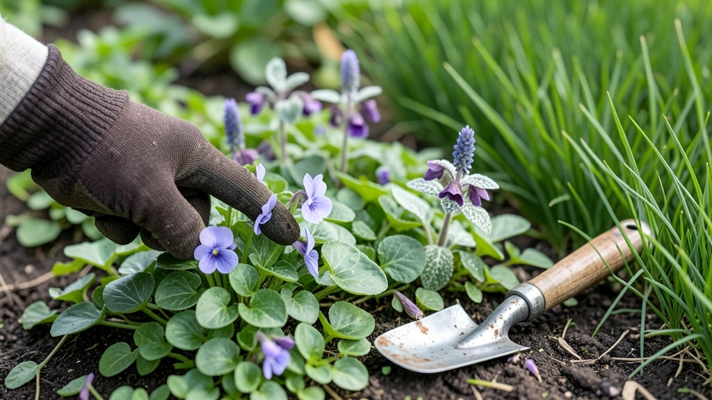 Weeds Purple Flowers Lawn: Vibrant Ground Cover That Outperforms Mulch