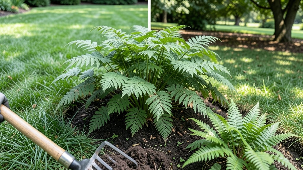 Fern Weed in Lawn: Vinegar-Salt Blend That Vanishes Roots Too