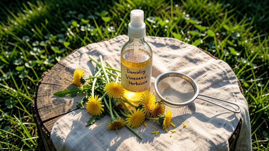 Dandelion Vinegar Spray Alternative