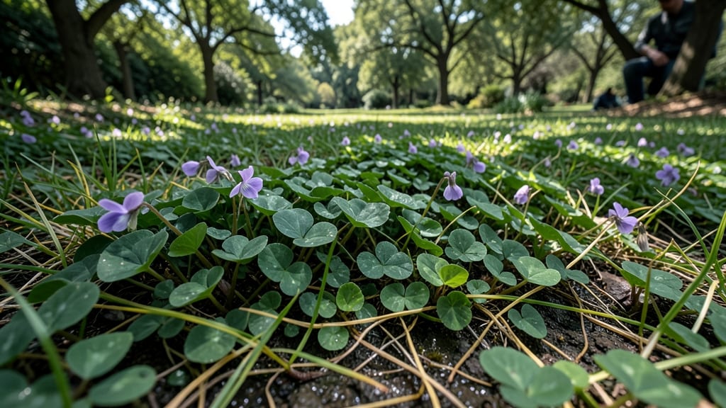 Shady Lawn Threat: Wild Violet
