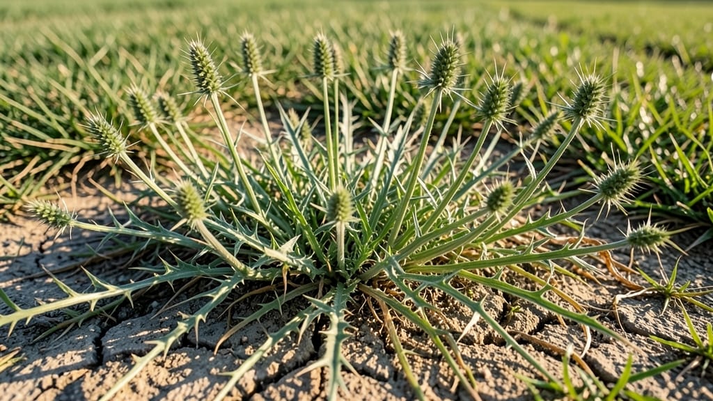 Goosegrass with Prickly Seed Stems