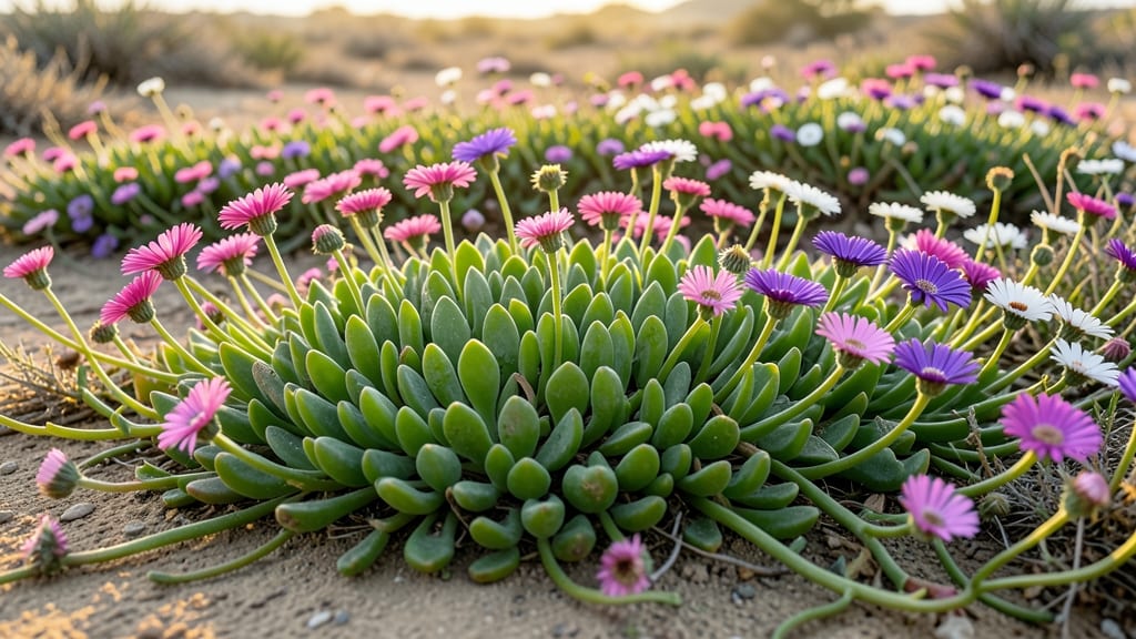 Ice Plant 'Delosperma' Wildflowers
