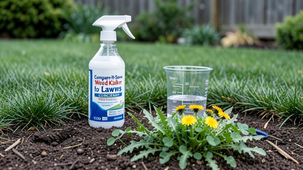 Compare-N-Save Weed Killer Concentrate: Lawn-Safe Spot Treatment in Hours