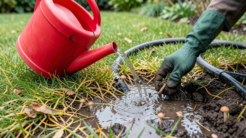 Overwatered Lawn Signs: Yellowing Grass With Spongy, Mushy Patches
