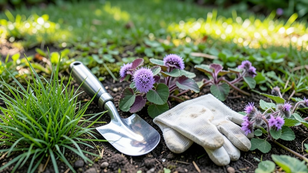 Purple Weeds in Lawn: Vinegar-Salt Blend That Vanishes Roots Fast