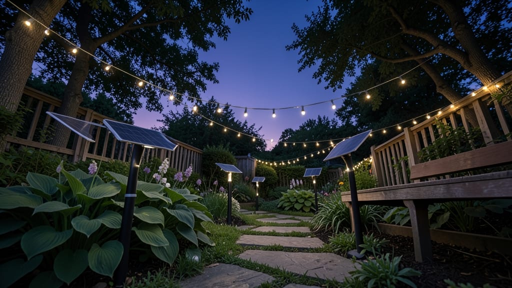 Solar-Powered Garden Lights for Nighttime Magic