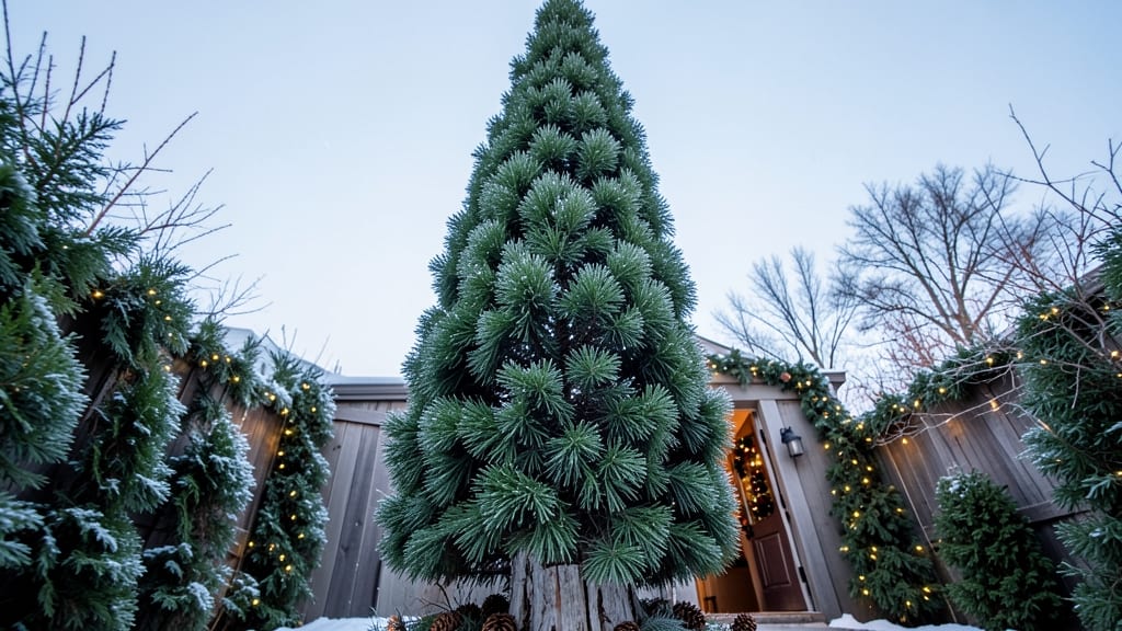 Skyrocket Juniper Trees