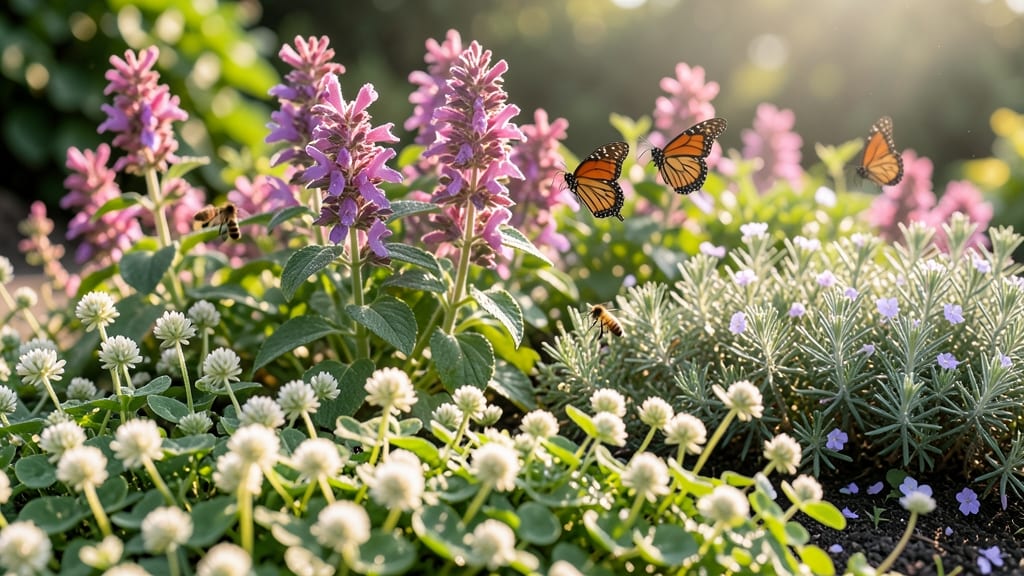 Pollinator Paradise With Bee Balm And Thyme