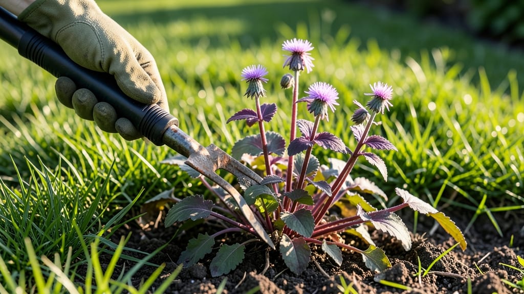 Purple Colored Weed in Lawn: Instant Eradication Without Harming Grass
