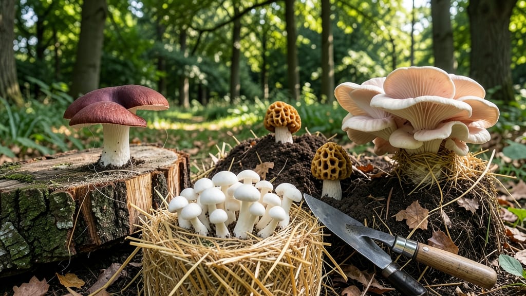 Lawn Mushroom Types: Edible Varieties and Their Growth Conditions