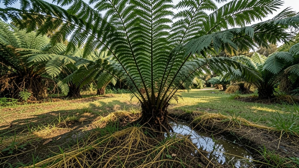 Ostrich Fern with Large Arching Fronds
