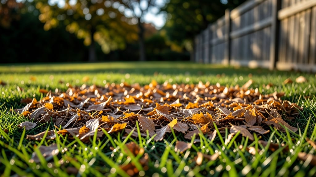 Thin Layer Leaf Mulching for Spring Growth