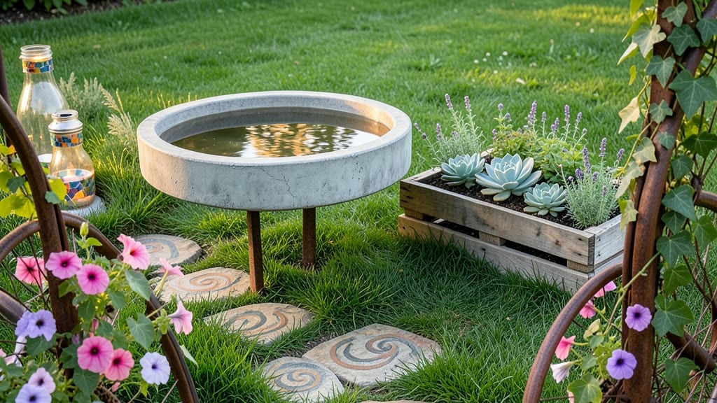 Cheap Lawn Decor: Upcycled Treasures That Add Charm for Pennies
