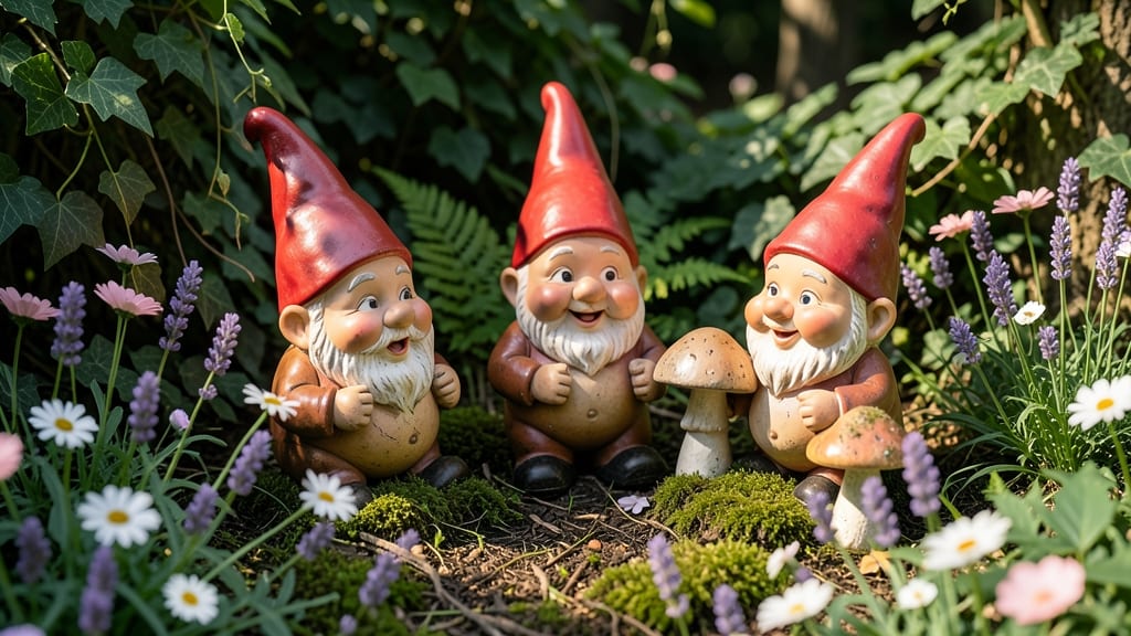Whimsical Garden Gnomes for Fairy Tale Vibes