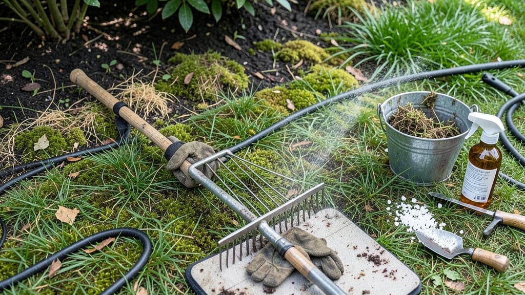 Removing Moss from Grass Lawn: Vinegar-Salt Blend That Vanishes Stubborn Patches