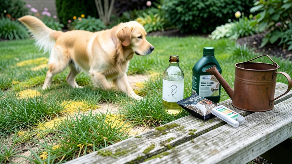 Dog Pee Burns Lawn: Vinegar Rinse Revival in 24 Hours