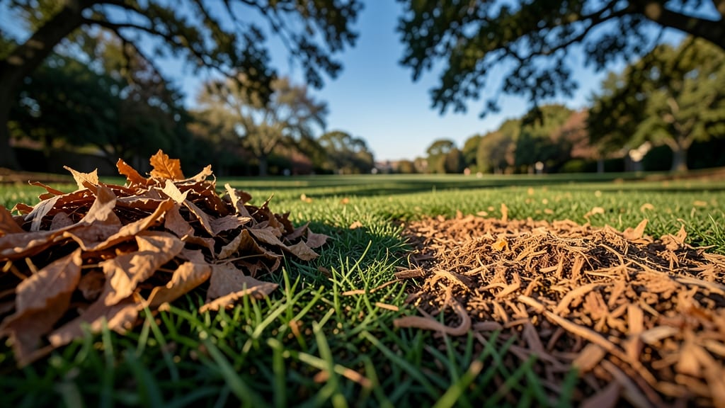 Shredded vs. Whole Leaf Mulching