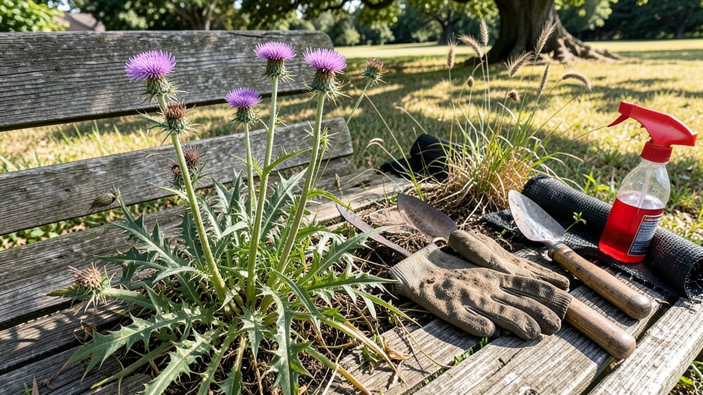 Spiky Weeds in Lawn: Boiling Water Spot Treatment for Fast Removal
