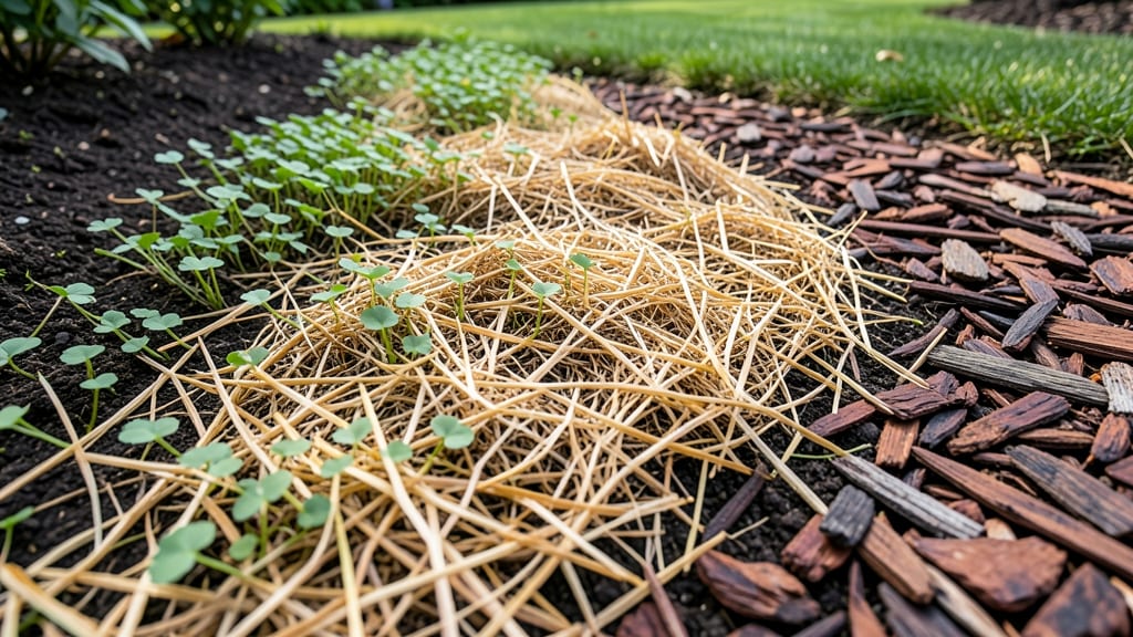 Mulching with Straw or Wood Chips